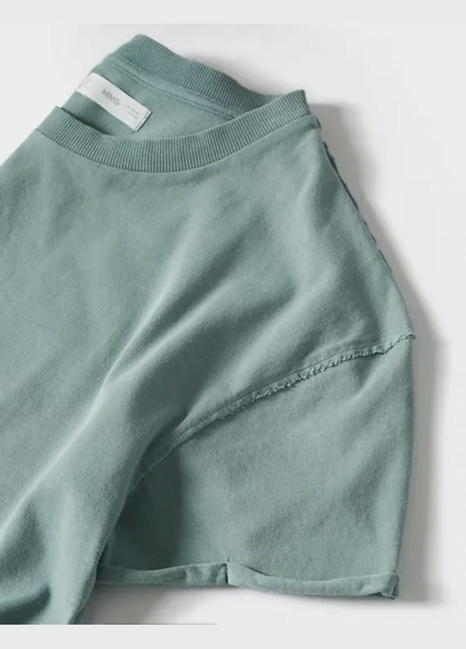 Коротка футболка Mango кроп топ - (316629160)