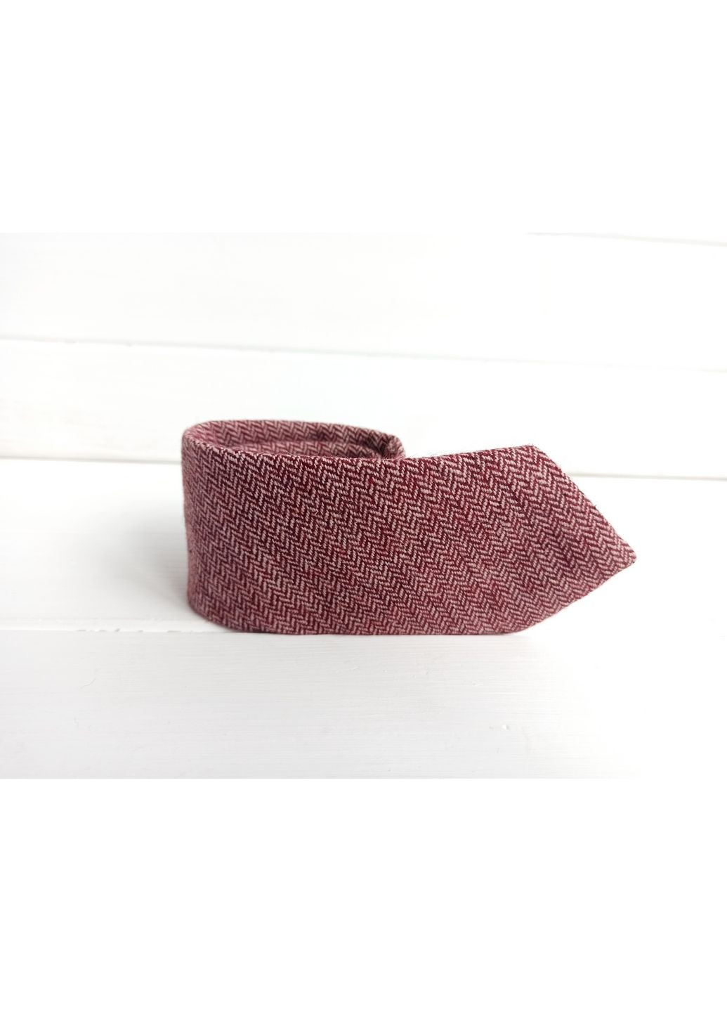 Шерстяной галстук бордовый Major Style (351892223)