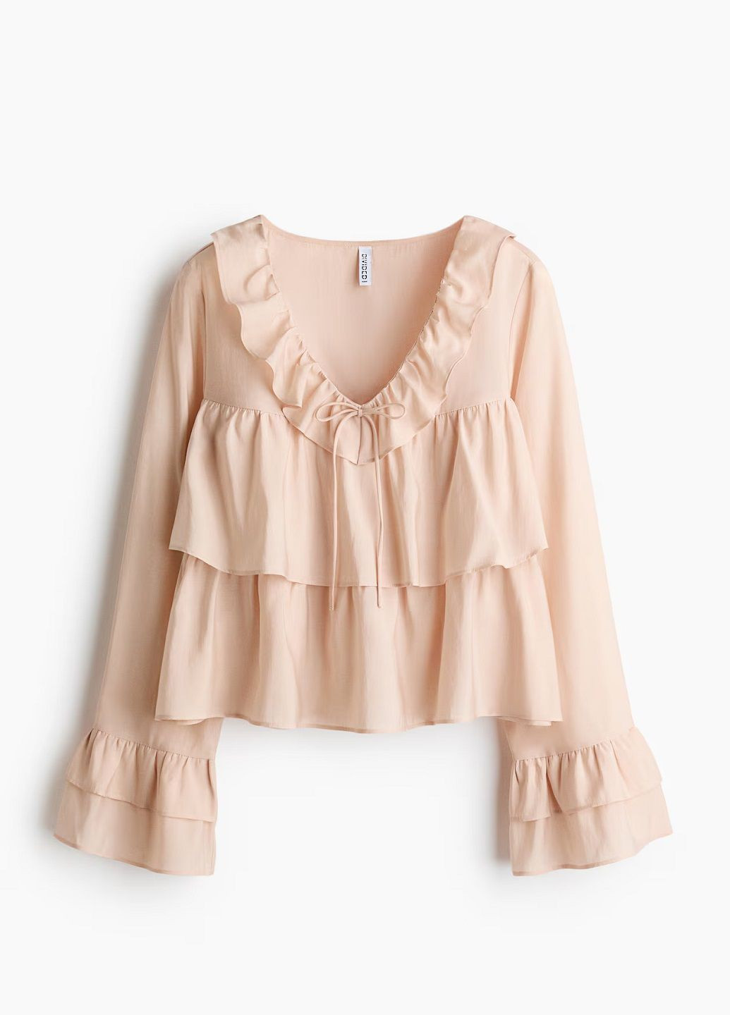 Светло-бежевая блуза H&M