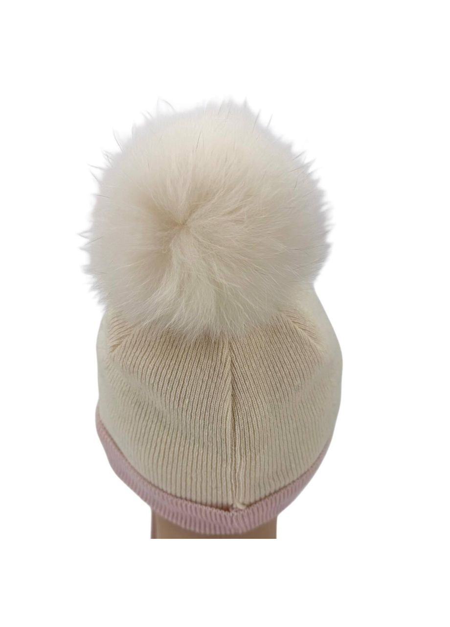 Шапка, арт. T16120R, рожево-ванільний, 46 Trestelle (357204042)