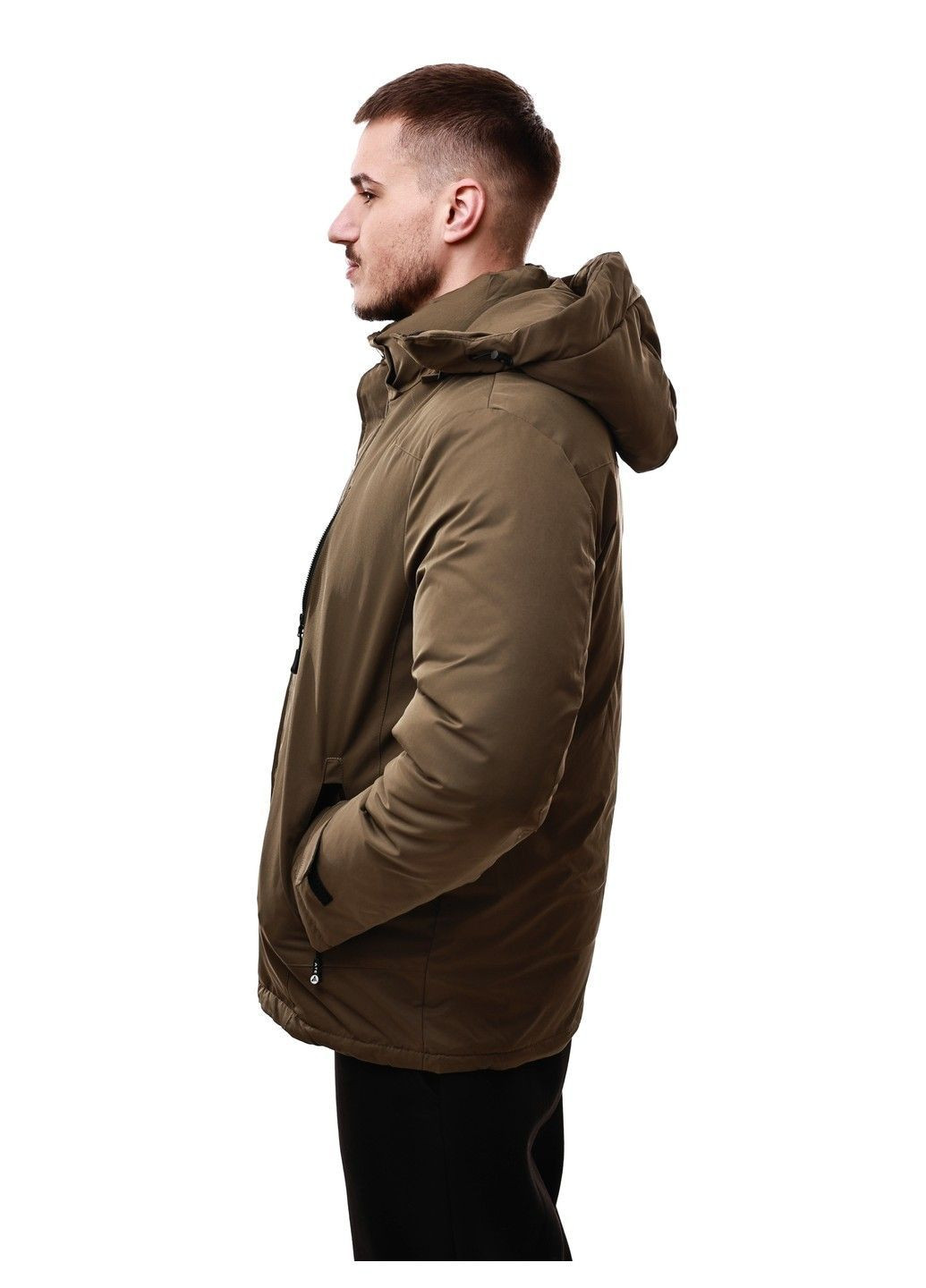 Оливкова (хакі) зимня куртка зимова чоловіча No Brand