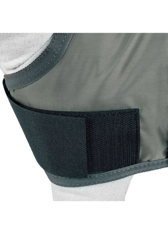 Утеплений водонепроникний жилет, нейлон/поліестер, сірий, XS, 25см Happet (357074880)