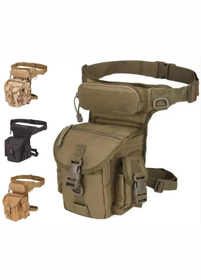 Тактична сумка на бедро чоловіча армійська Олива D30005-B1 Solve (305743450)