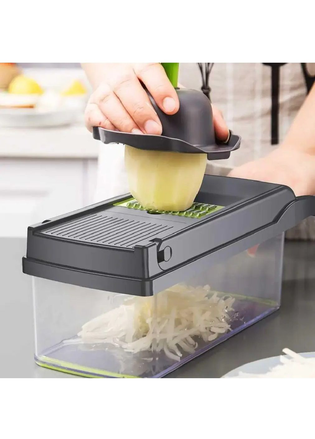 Овочерізка мультирізка подрібнювач слайсер для нарізання овочів фруктів 7 ріжучих поверхонь (480865-Prob) Unbranded (346389811)