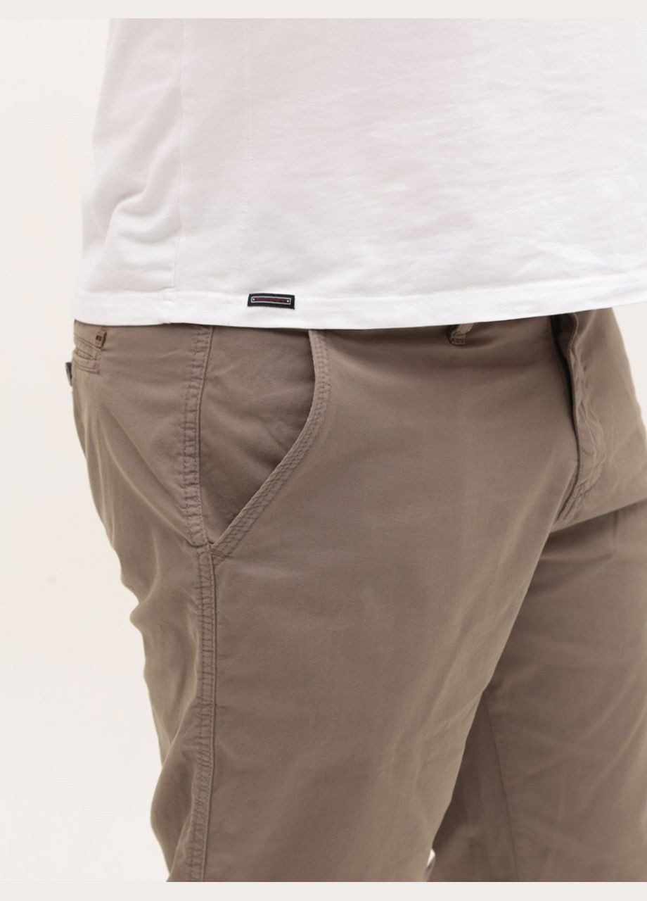 Шорти чоловічі тонкі коричневі подовжені Wise Пряма (327371163)