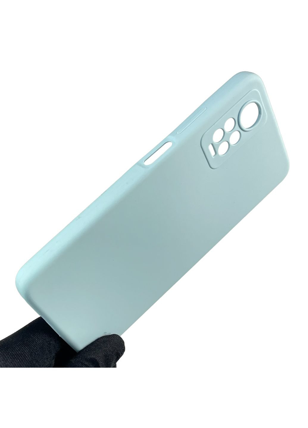 Чехол для Redmi Note 11 Pro 4G силиконовый с микрофиброй на сяоми редми нот 11 про 4г голубой Xiaomi (366386173)