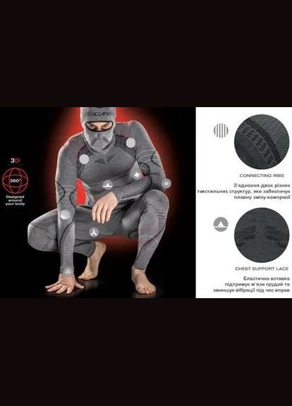 Термофутболка з довгим рукавом жіноча Ergowool, Fuxia/White, Accapi (334669768)