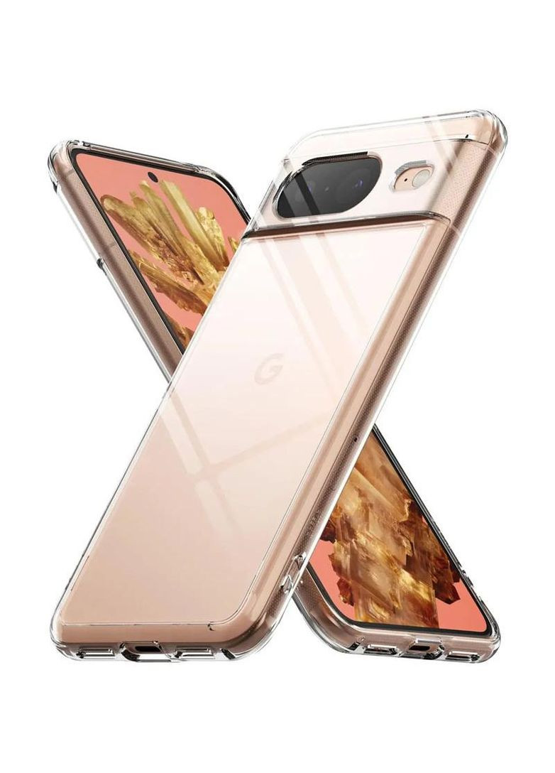 Ультратонкий силіконовий чохол 1,5 мм з захистом камери на Google Pixel 8 Epik (307907137)