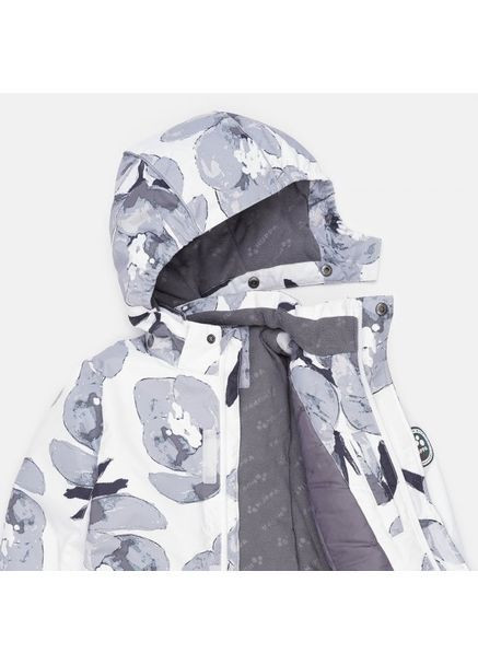 Белая куртка зимняя alex 1, р.110, белый с принтом/белый () Huppa 17800130-11520-110