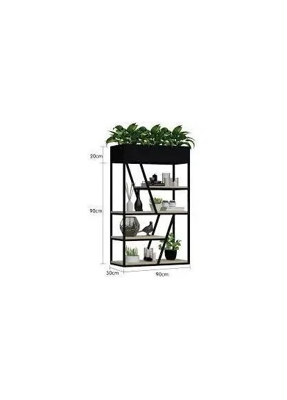 Стелаж для квітів LOFT настінний вузький з 6 полицями (NS-1434) No Brand (396502311)