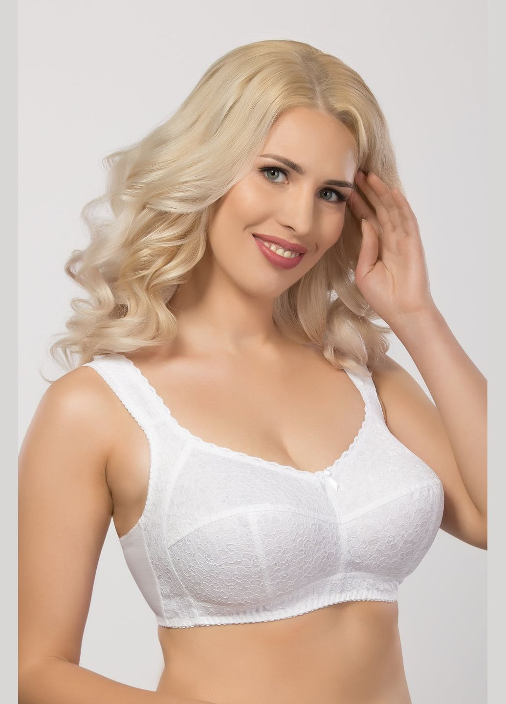 Білий м'який бюстгальтер без кісточок Elita без кісточок бавовна, поліестер, поліамід, еластан