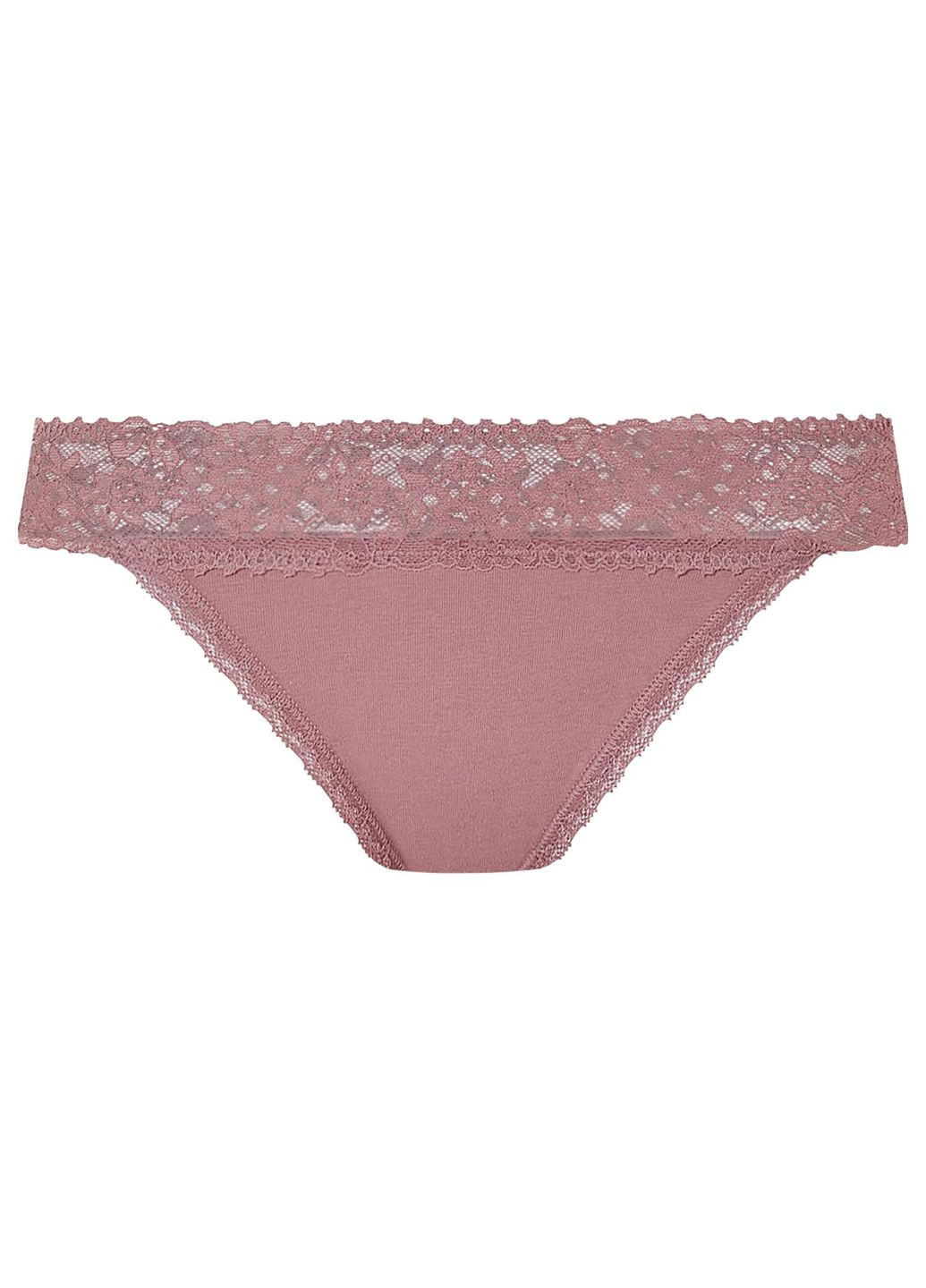 Трусики-стринги набір 5 шт. бавовняні мереживні для жінки LYCRA® 473571 рожевий Esmara С эластичным поясом (370563066)