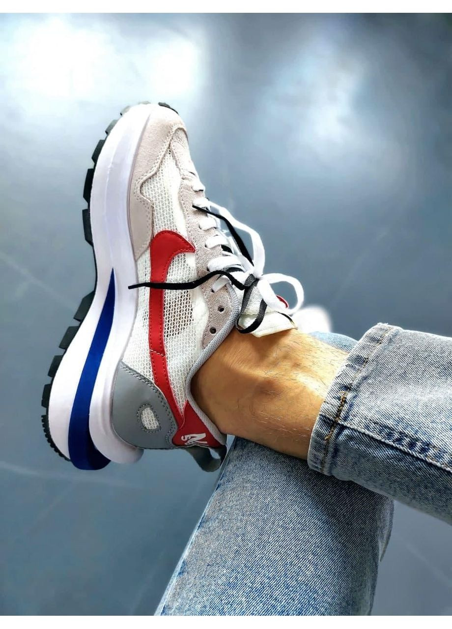 Білі Осінні кросівки чоловічі nike vaporwaffle x sacai найк вапормакс No Brand