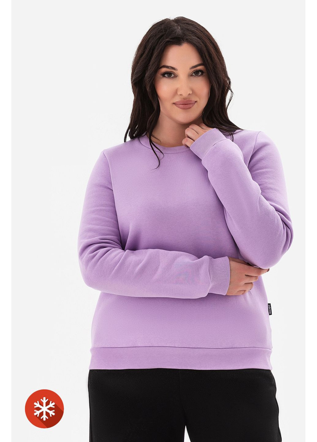 Бежевий світшот today бузковий Garne однотонний (368765034)