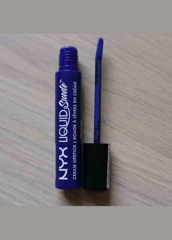 Рідка помада для губ Liquid Suede Cream Lipstick (4 мл) JET SET DEEP NAVY BLUE WITH PURPLE UNDERTONES (LSCL17) Nyx (278773499)