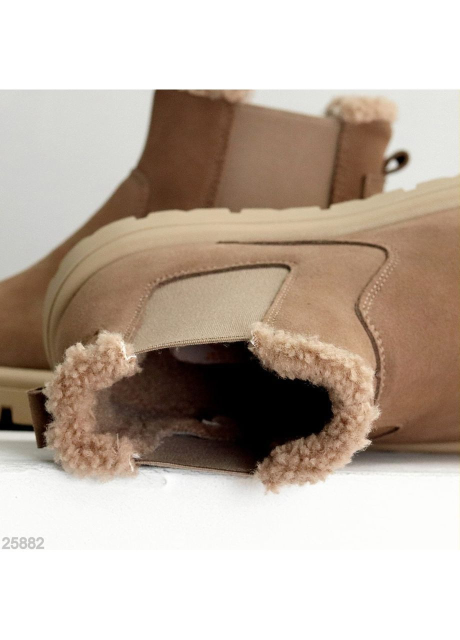 Зимние зимние ботинки No Brand из натуральной замши