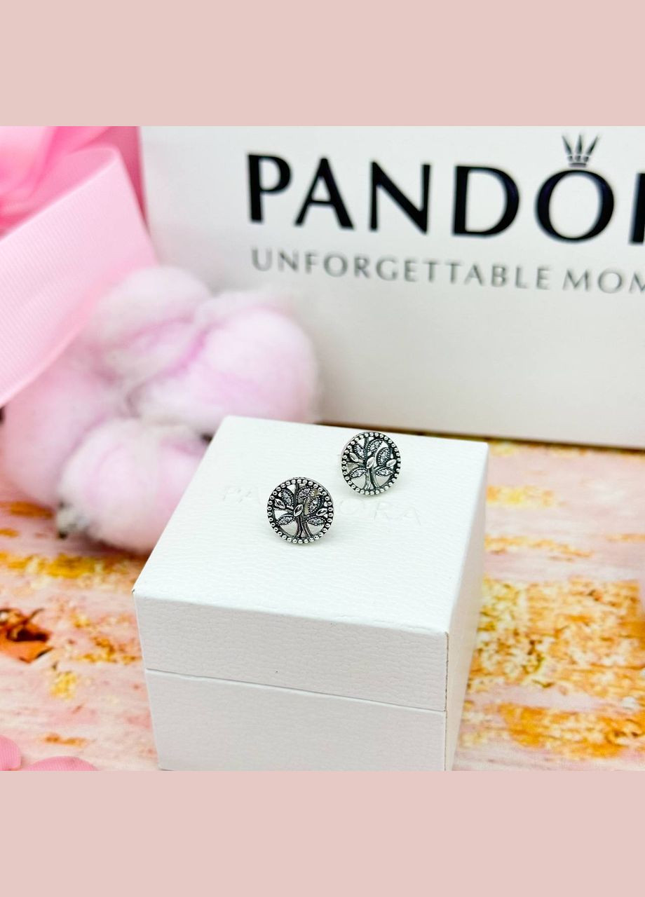 Серебряные серьги Семейное дерево No Brand (334305802)