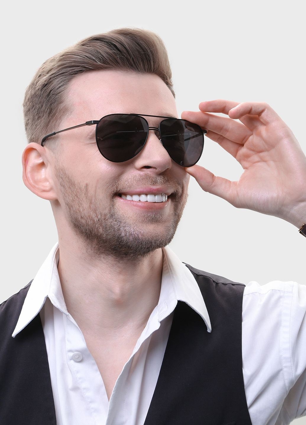 Мужские солнцезащитные очки с поляризацией TR9044 114037 Thom RICHARD (289356362)