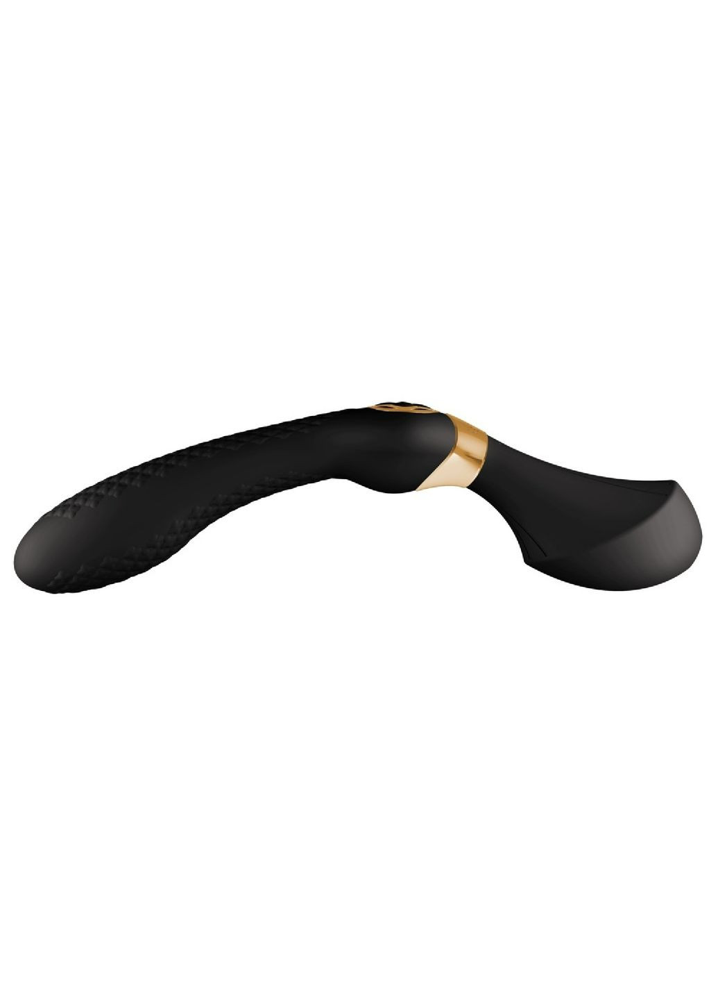 Вібратор нереалістичний рельєфний Zoa чорний, 26.5 х 3.8 см Shunga (297130152)