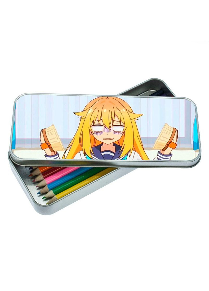 Органайзер для канцелярського приладдя металевий, кейс для дрібниць Моя подруга-оленичка Нокотан #001 7*18 см Silver No Brand (309159857)