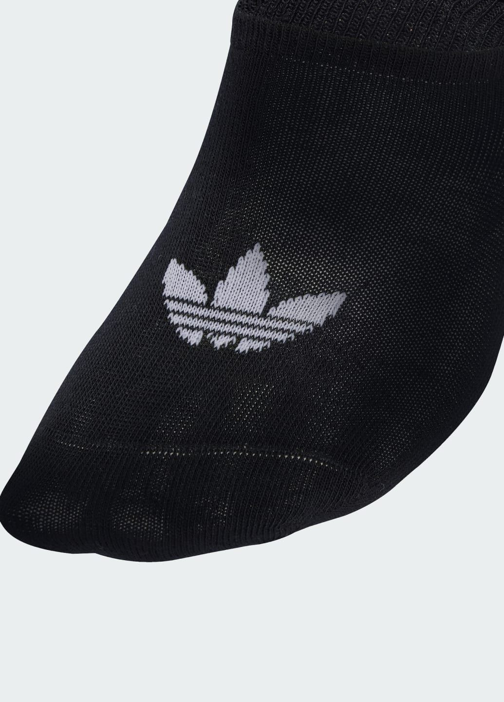 Чорні три пари шкарпеток low cut socks adidas логотипи (338185011)