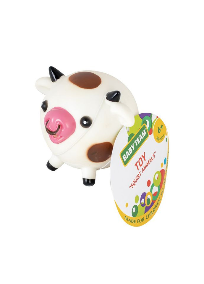 Дитяча іграшка для купання "Бризкаючі тваринки Корівка" 8750_корівка з коричн.пля Baby Team (329886277)
