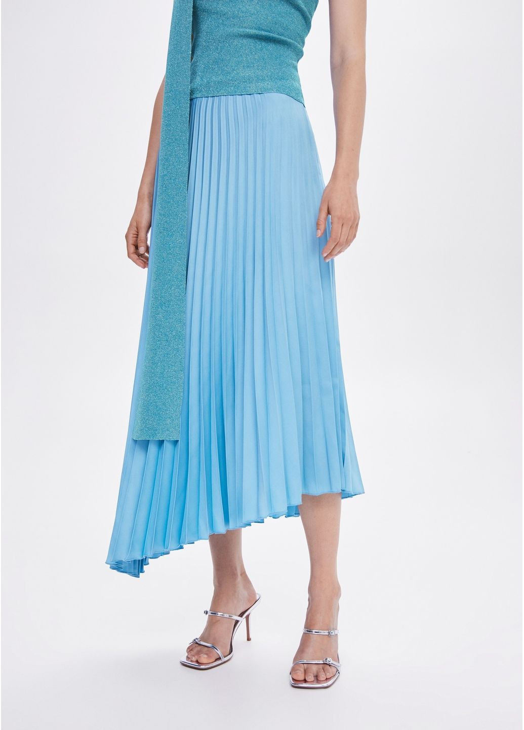 Асиметрична плісована спідниця Mango (366465209)