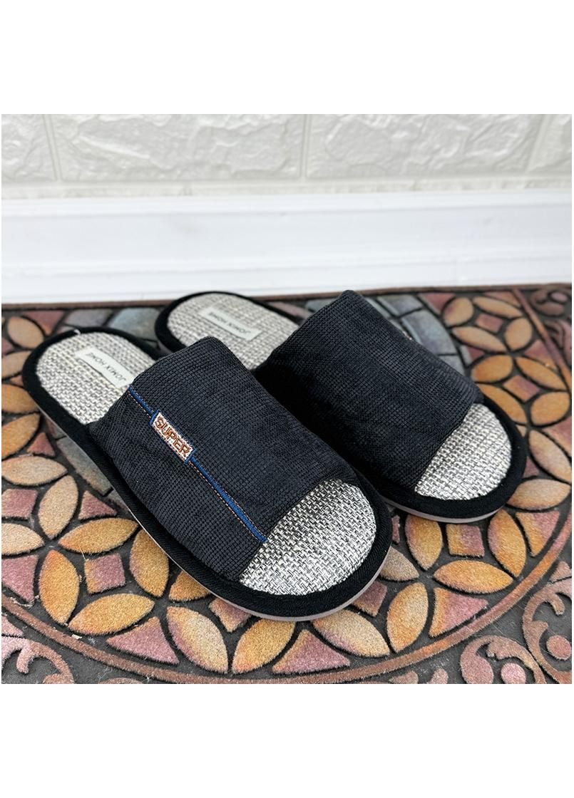 Домашні чоловічі тапочки відкриті VS-0010244-1 Чорні Jomix (366962178)