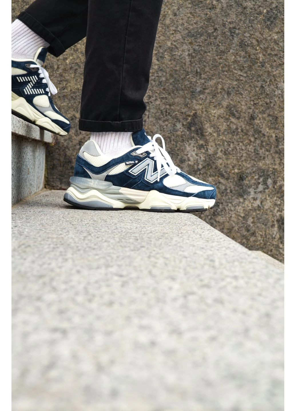 Білі кросівки чоловічі new balance 9060 blue white нью беланс 9060 білі демісезон No Brand