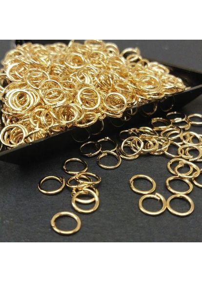 Кольцо связующее, одинарное 6 мм, цвет Золото - 10г/уп Plus-plus (354793986)