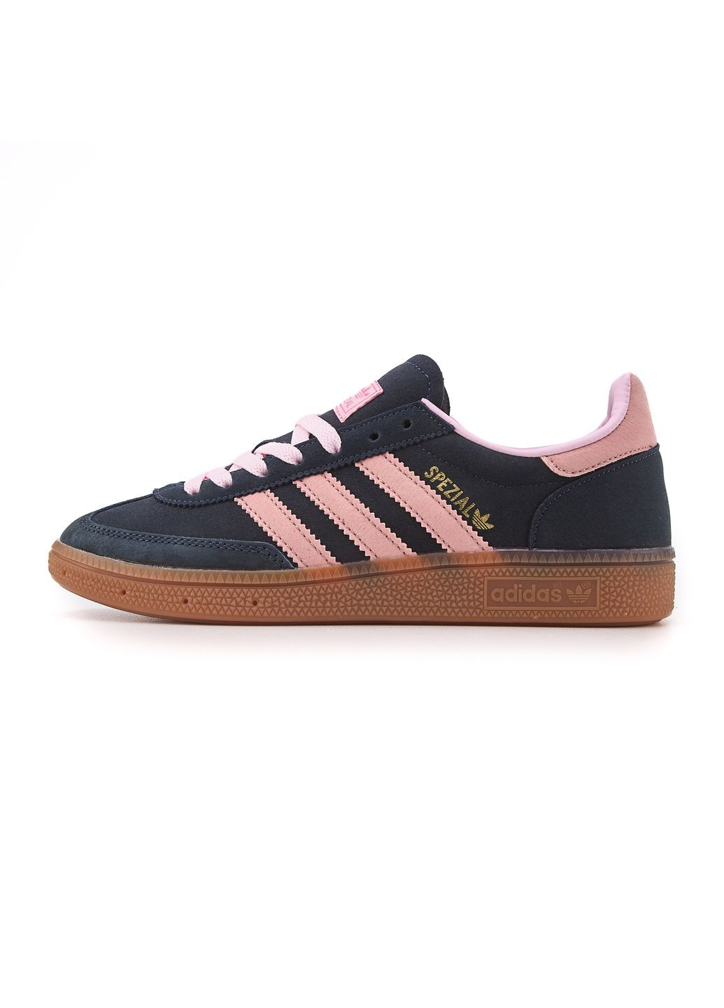 Рожеві Осінні кросівки чоловічі adidas spezial navy blue pink адідас спеціал No Brand
