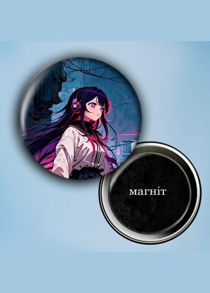 Фотомагнит (магнит на холодильник) Аниме Ребенок любимчика #0016 56 мм черный No Brand (309153271)