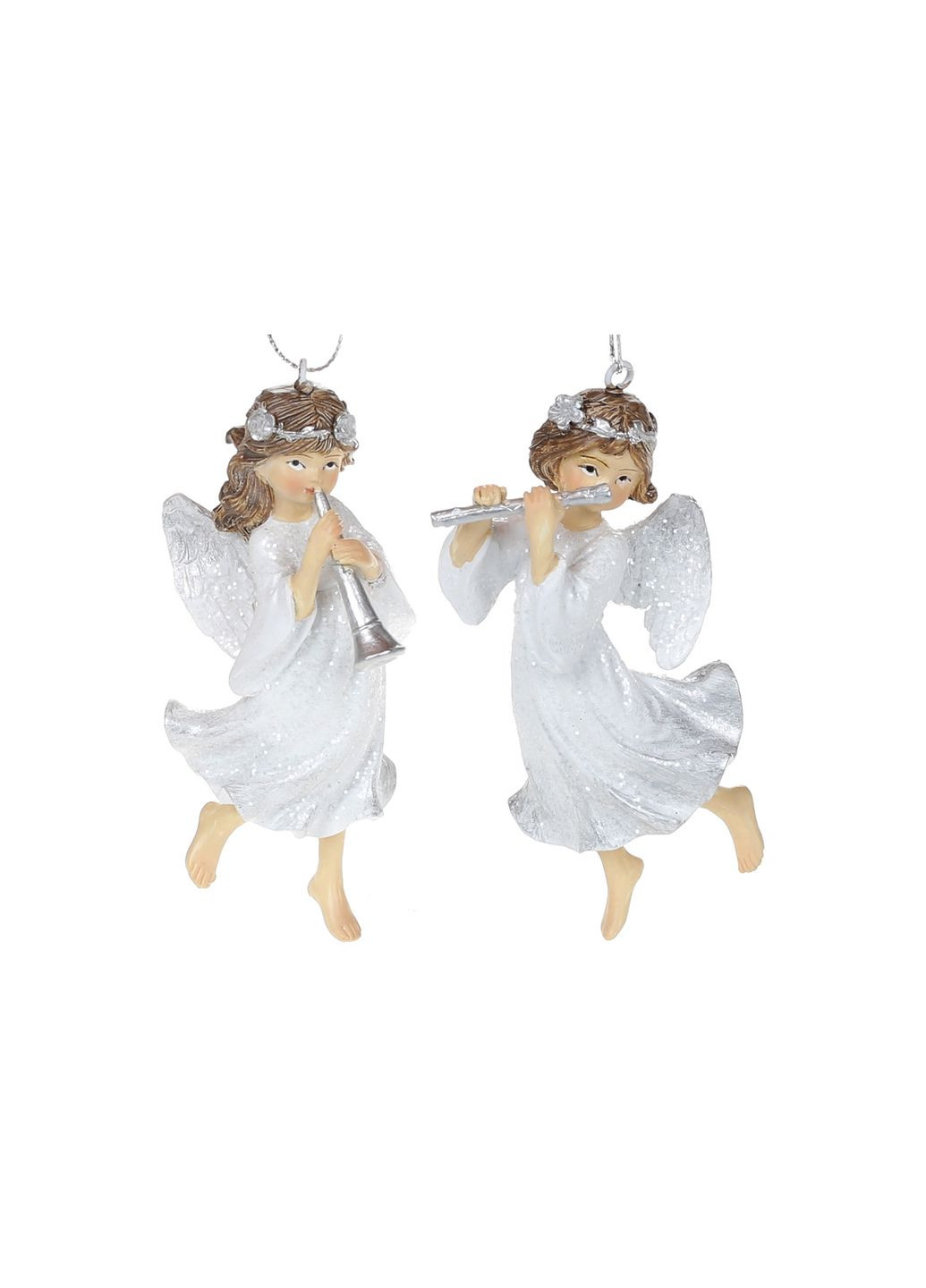 Декоративна підвіска Янгол з флейтою, 10.5см No Brand (299670671)