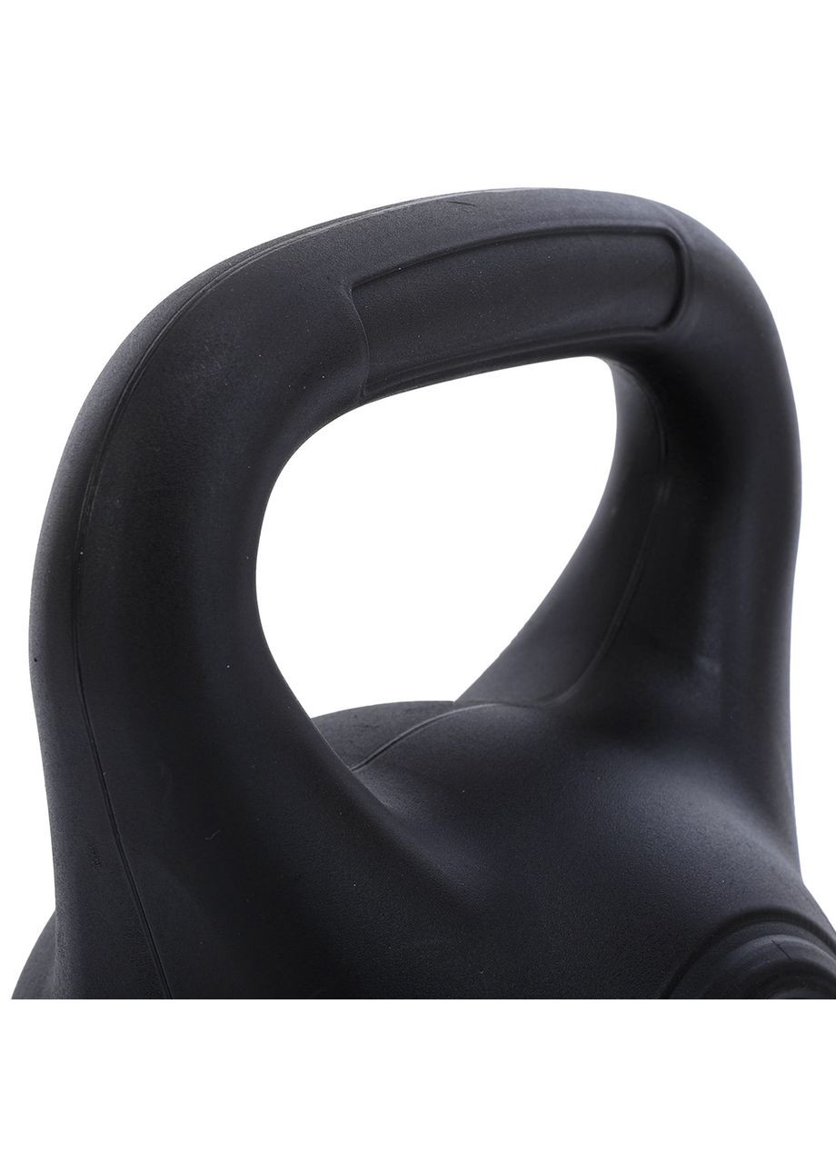 Гиря тренувальна цільна пластикова TA-5427-6 6кг (наповнення цемент, чорний) Zelart (361439014)