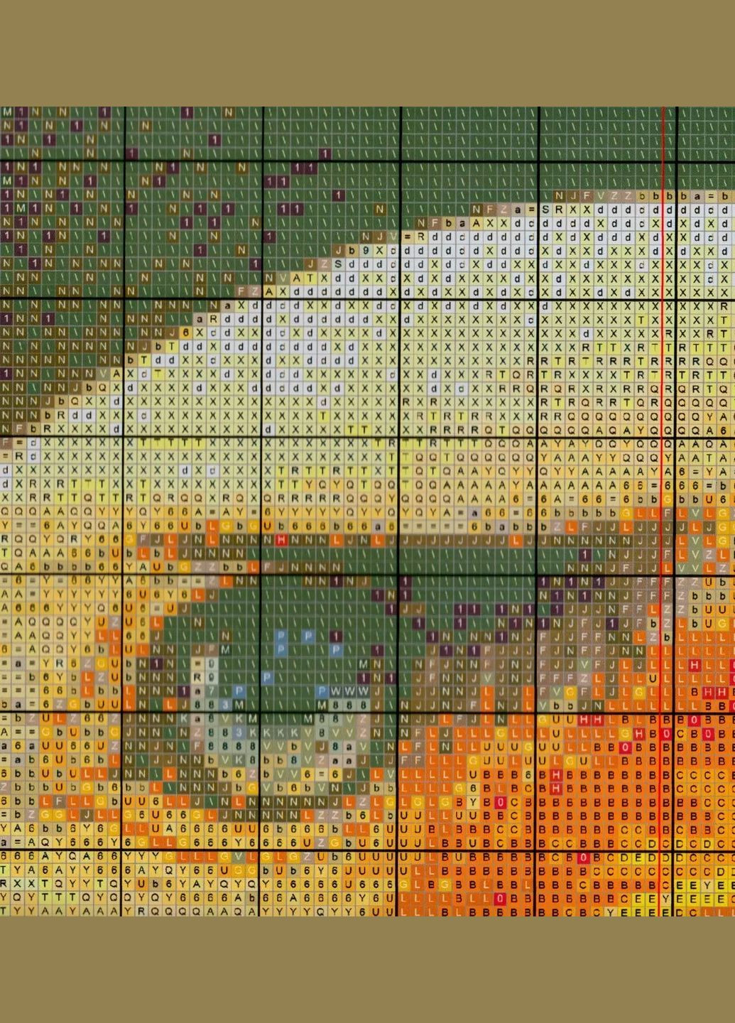 Набір для вишивання за нанесеною на канву схемою "Bald eagle (1)". AIDA 14CT printed 48*60 см Joy Sunday (313612968)