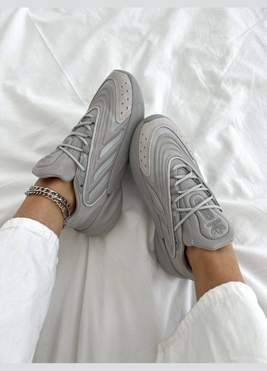 Сірі всесезонні кросівки Vakko Adidas Ozelia Grey