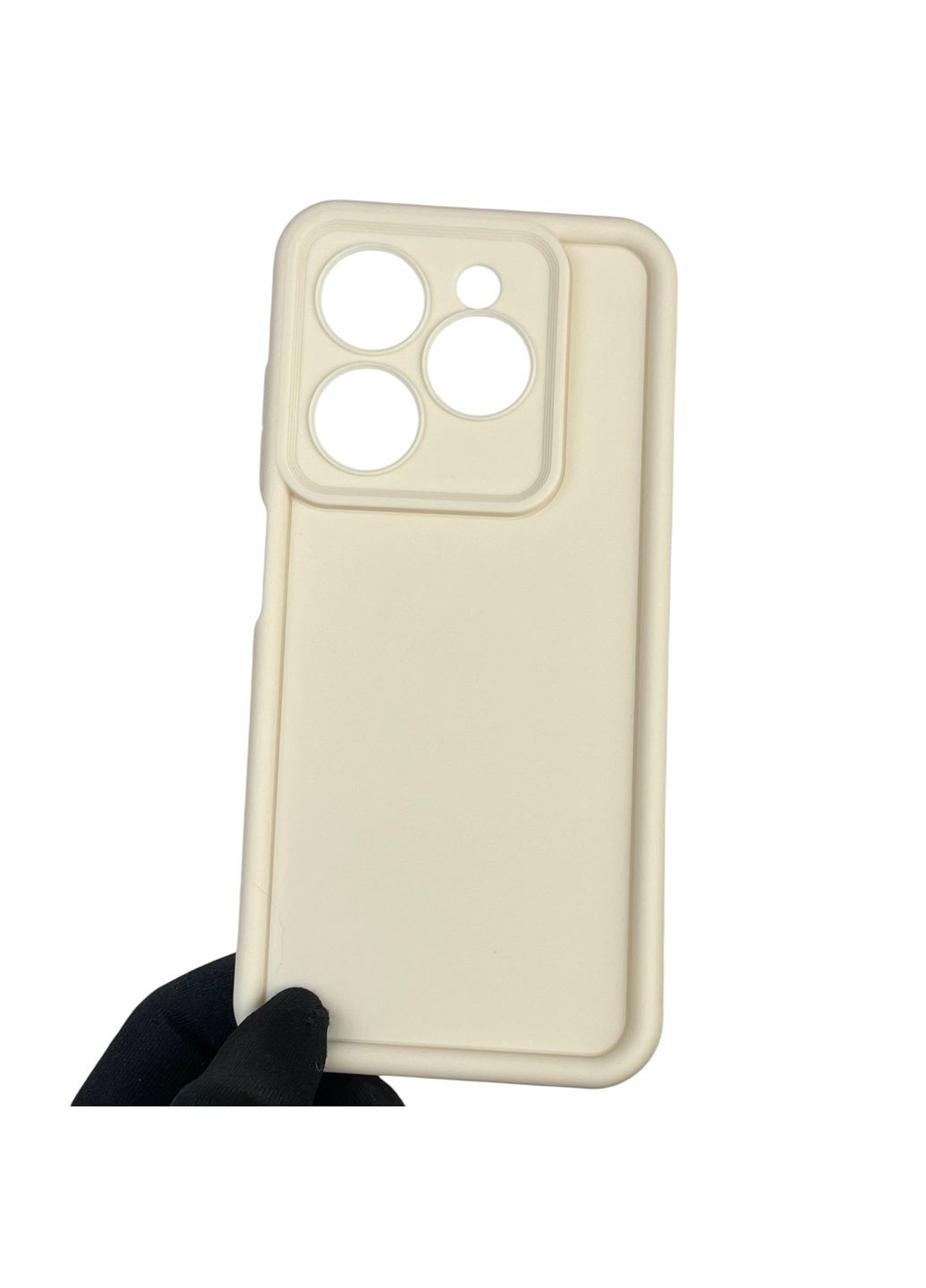 Чехол силиконовый Soft Touch для Smart 8 молочный (Полная защита камеры) Infinix (366390740)