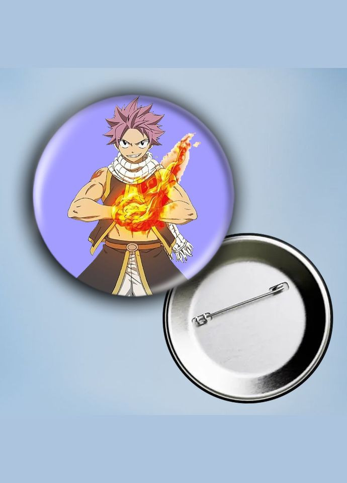 Значок на булавке Аниме Сказка о хвосте феи #6 металлический 56 мм No Brand (304505834)