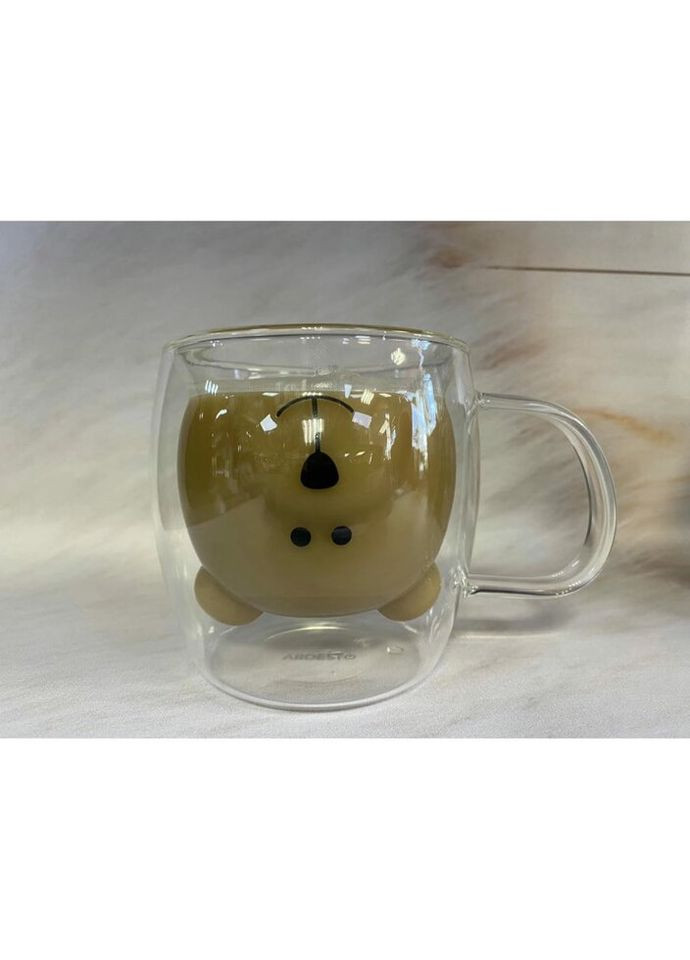 Набір чашок з подвійним дном Animals AR-2625-GHA 2 шт 250 мл Ardesto (336148188)