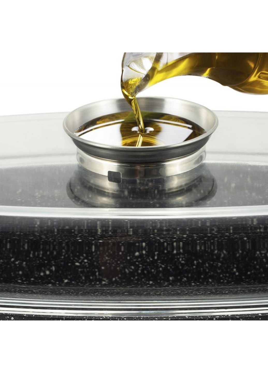 Гусятниця Roastery 5,5л з мармуровим антипригарним покриттям та аромо-кришкою 32х10,5 см Kamille (289458870)