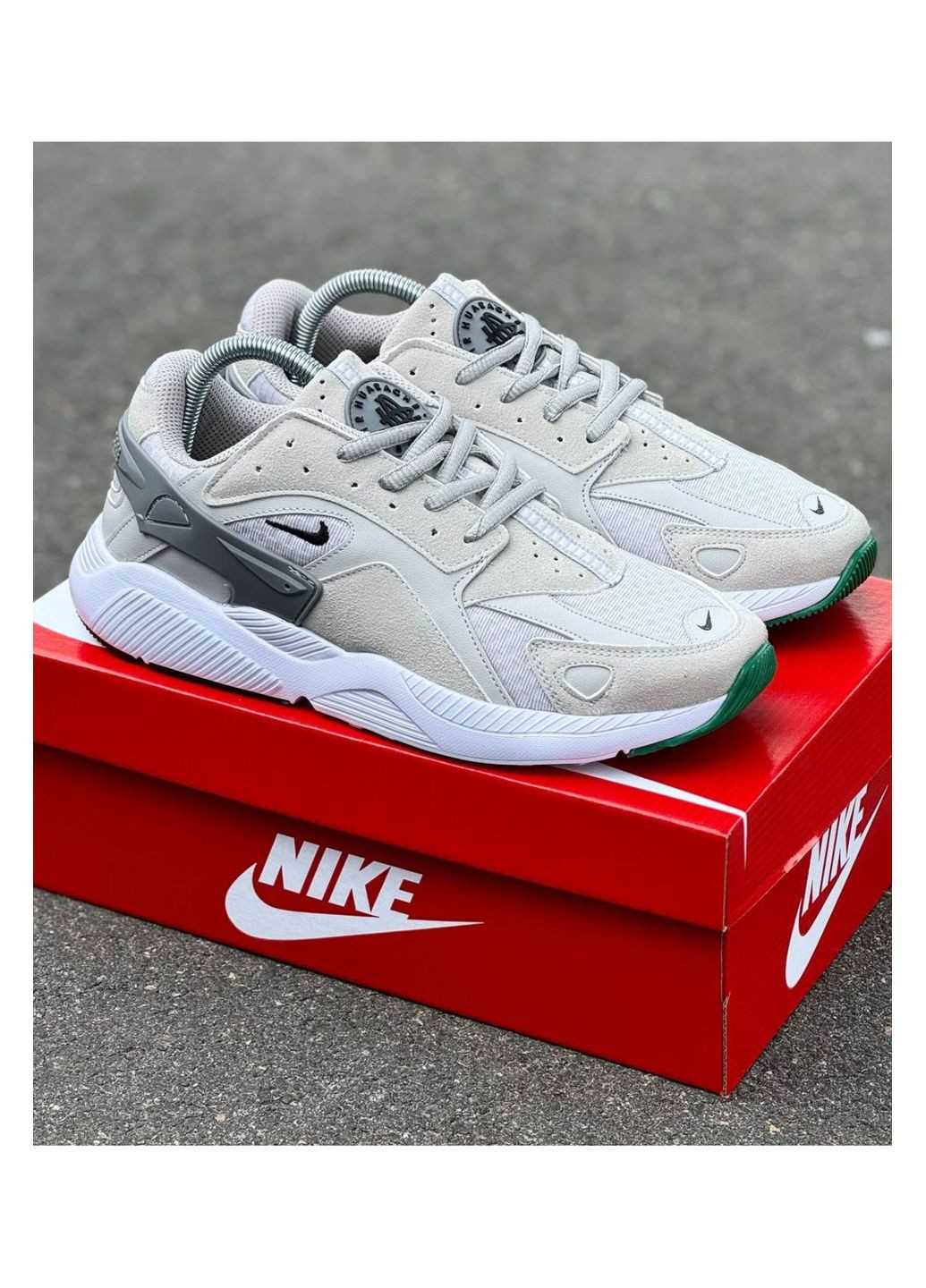 Серые всесезонные мужские кроссовки No Brand