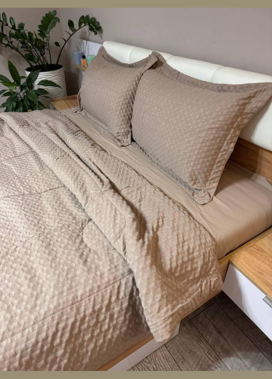 Постельное белье сатин Евро Капучино No Brand (308755158)