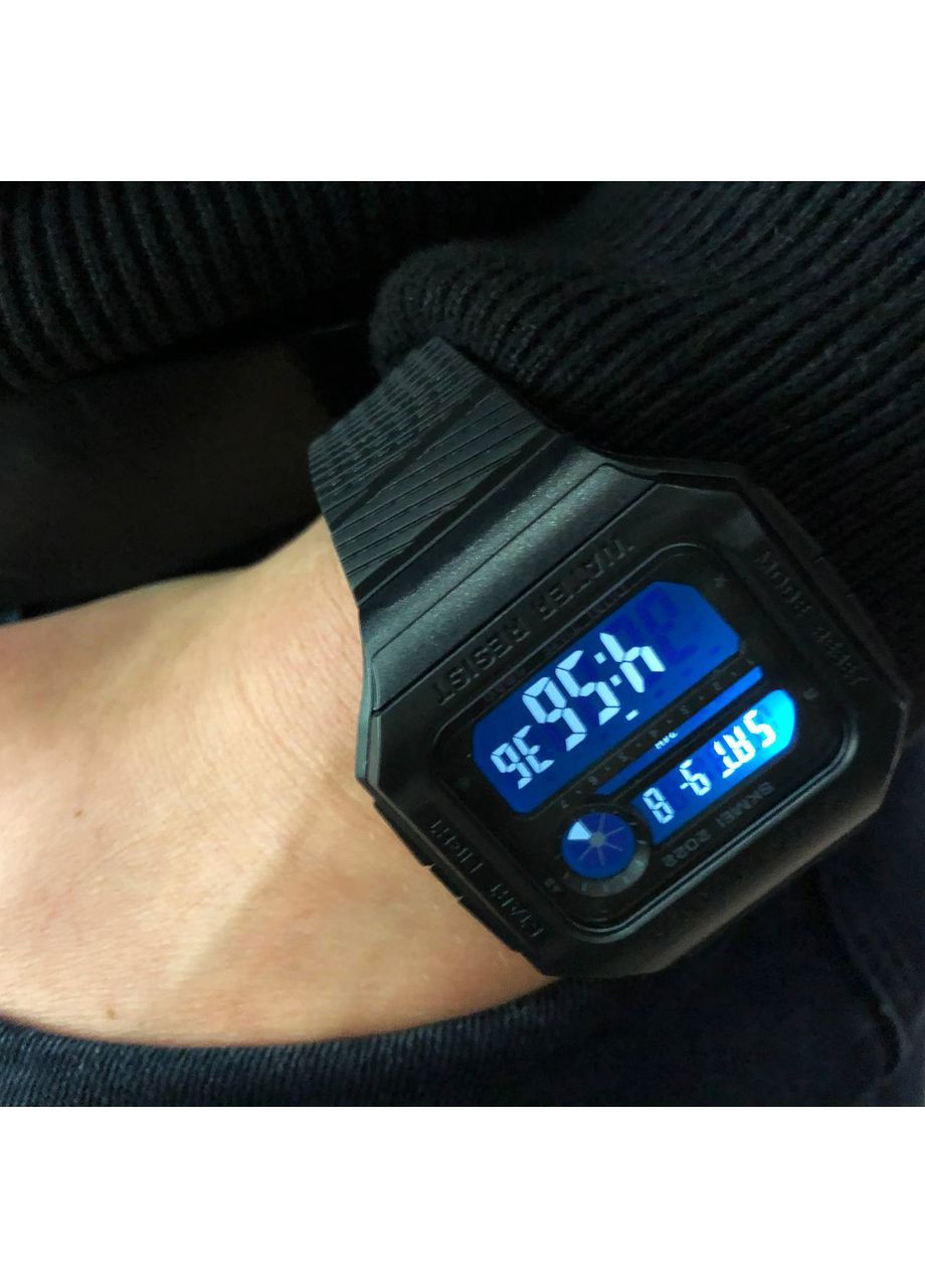 Часы наручные электронные тактические 2022BKBK, Часы мужские QH-297 для плавания Skmei (337342542)