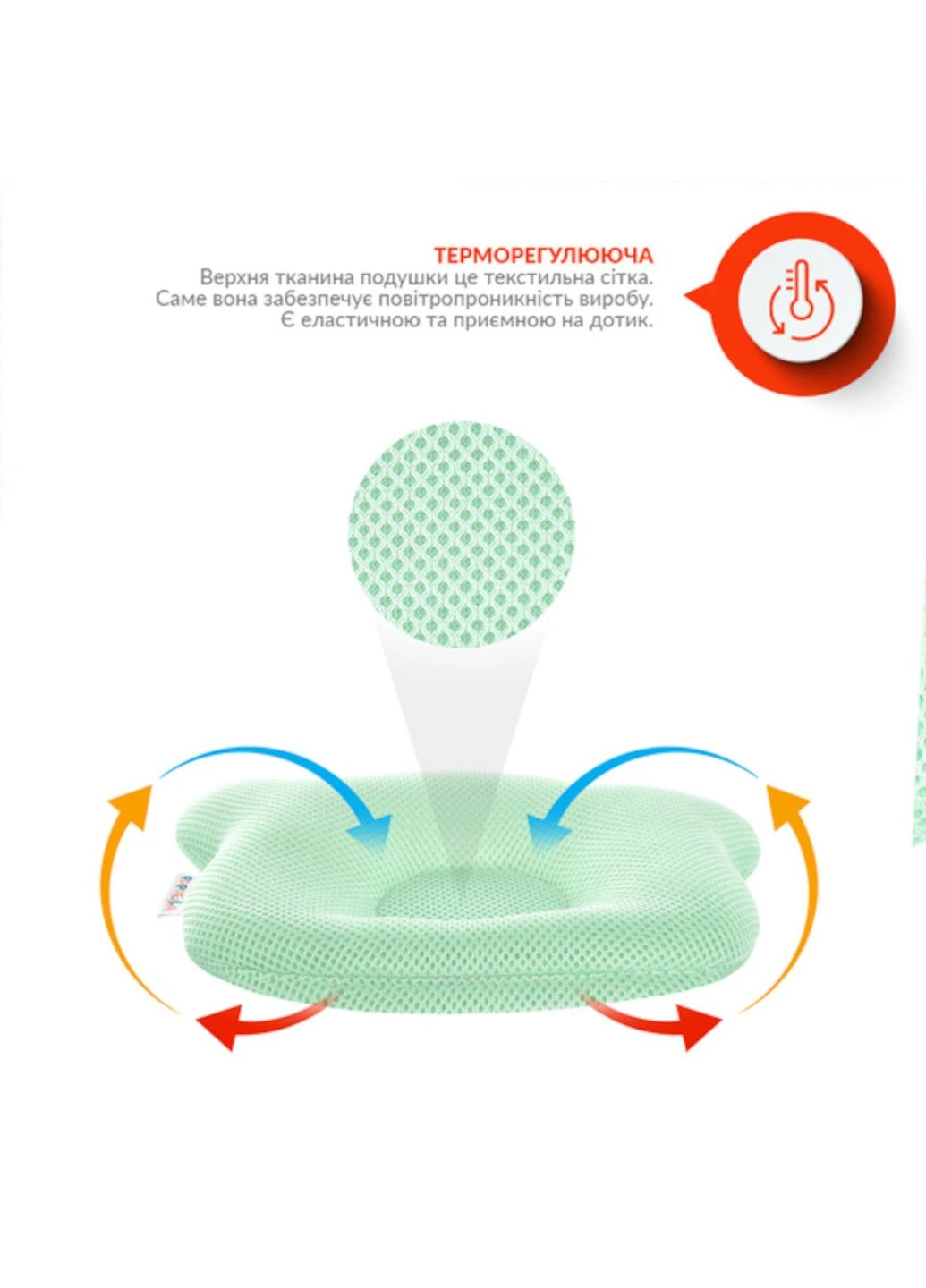 Подушка "Мишка PAPAELLA" 20х27 см детская (ортопедическая) IDEIA (332163779)