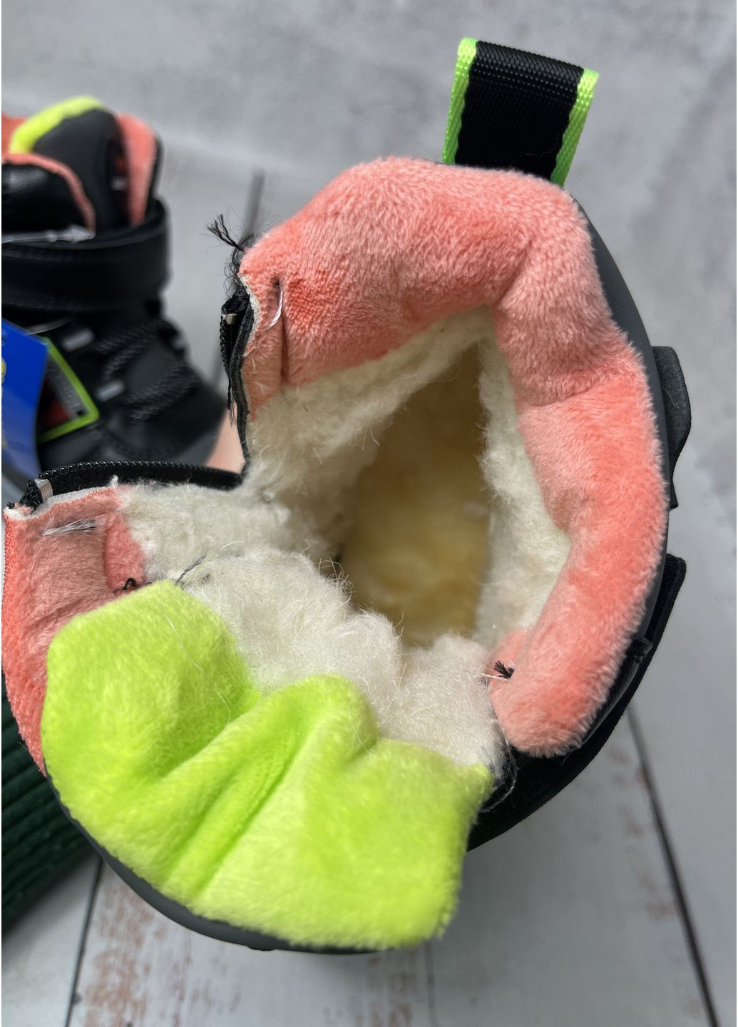 Серые повседневные зимние ботинки зимние детские серый (418) UTRAND