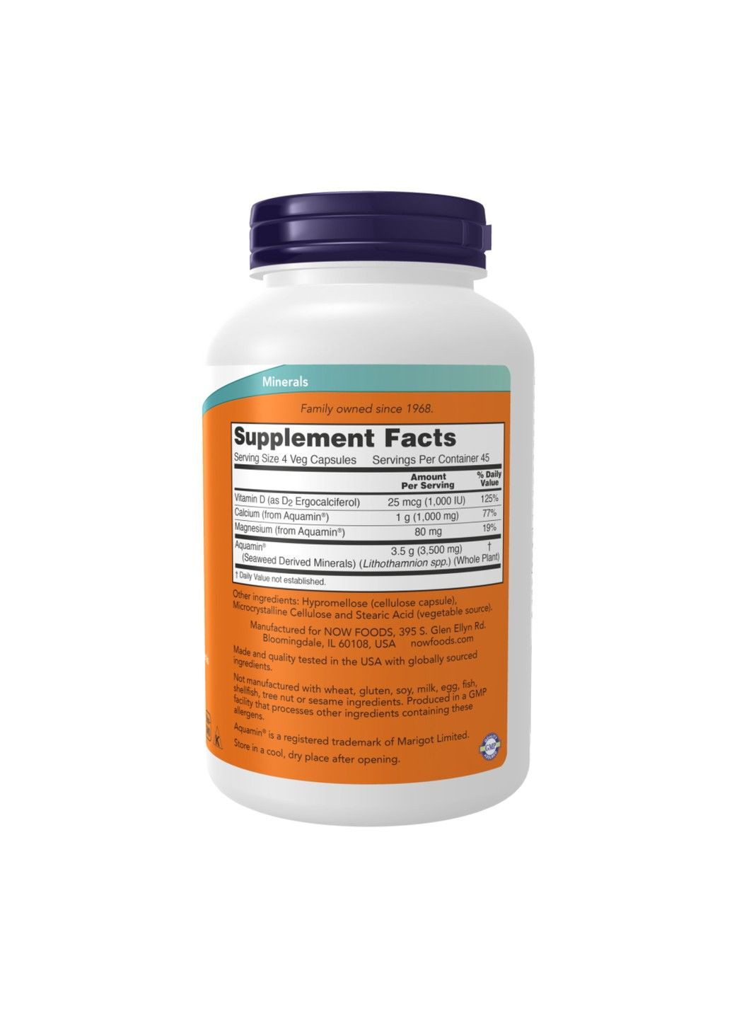 , червоні мінеральні водорості, 180 вегетаріанських капсул Now Foods (361972060)