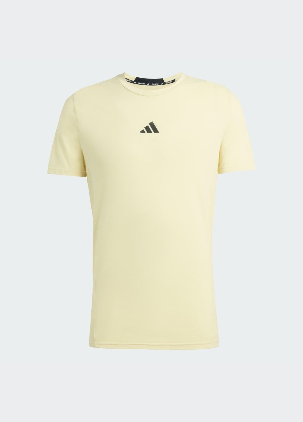 Желтая футболка designed for training workout adidas
