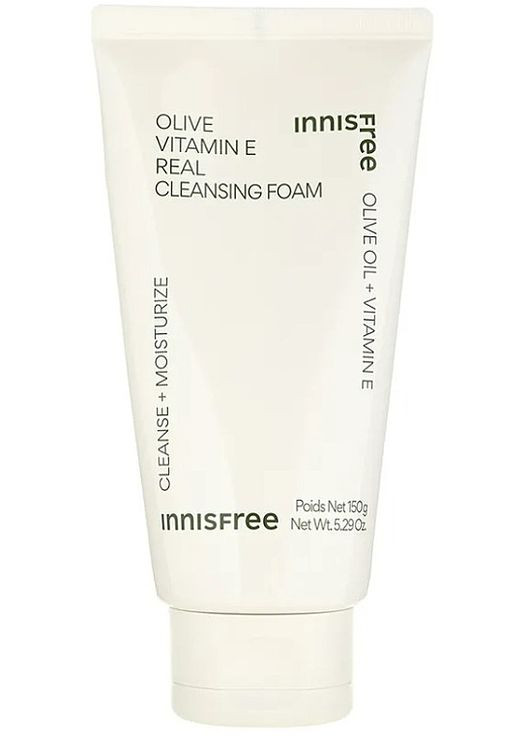 Пінка для вмивання з оливковою олією Olive Vitamin E Real Cleansing Foam 150g (1438890-30032917) INNISFREE (368613577)