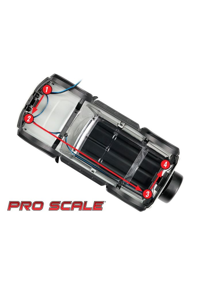 Комплект світлодіодних ліхтарів Pro Scale 9784 для моделей TRX-4M Defender Traxxas (341086400)