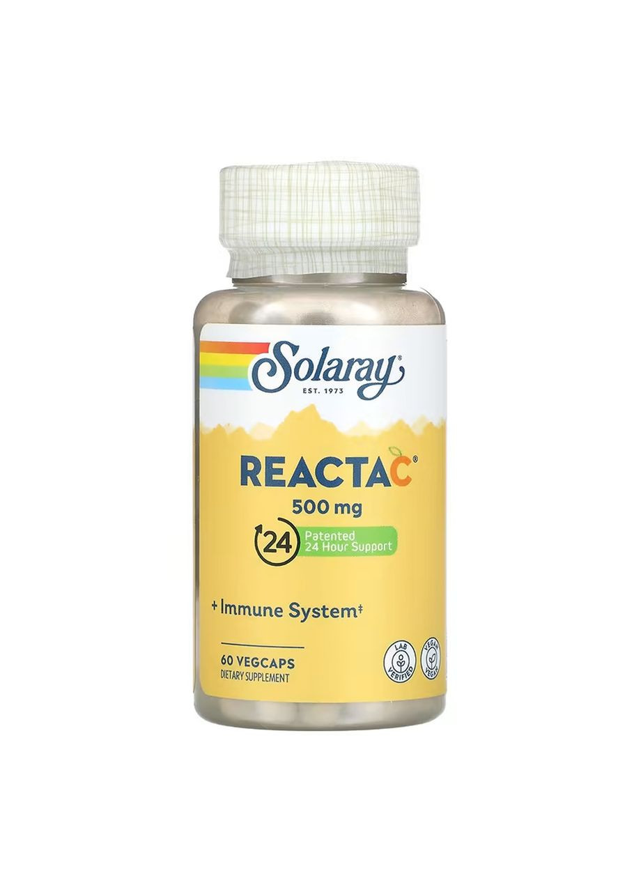 Reacta-C 500mg - 60 vcaps Solaray (369400603)